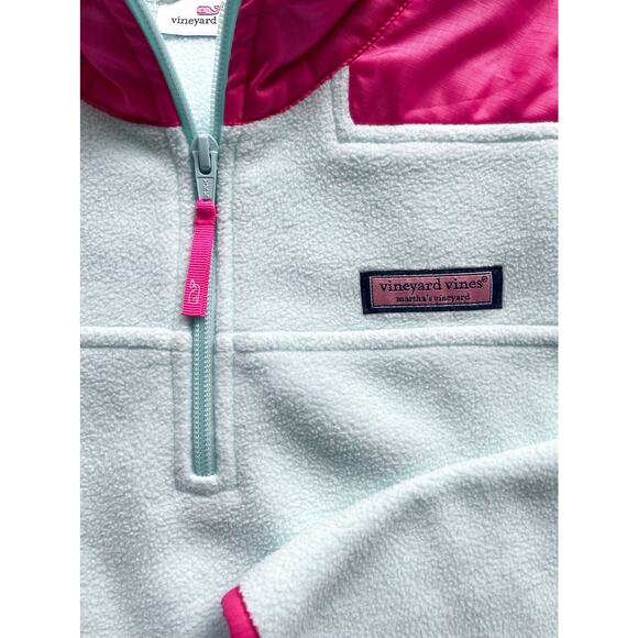 Girls Vineyard Vines Fleece Pullover Quarter Zip Size   XL 16 - Picture 2 of 5